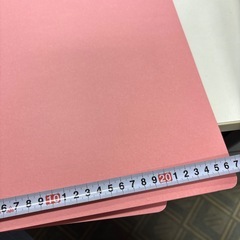 フラットファイル　A4 ピンク6枚セットの画像