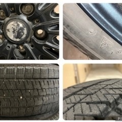 22年製ブリヂストンスタッドレスVRX2 アルミホイール付 195/65R15 15×6J+53 P.C.D114.3 5Hの画像
