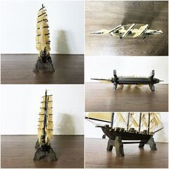 帆船模型 ヨーロッパ風 船 精工オブジェ 工芸品 ホームインテリア装飾 レトロ調デザイン 手作り帆船装飾の画像