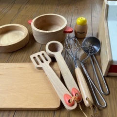 木のおもちゃ　おままごとセットの画像