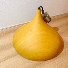 ニトリ　ペンダントライト　木調の画像