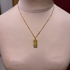 ネックレスお守り善光寺金、銀ケース付き状態良しの画像