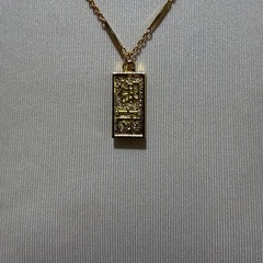 ネックレスお守り善光寺金、銀ケース付き状態良しの画像