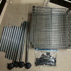 ルミナス キャスター付き 4段 メタルラックの画像