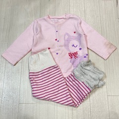 まとめ売り90~100cmパジャマ肌着ズボン保育園着替え洗い替えの画像