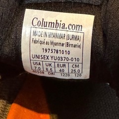 コロンビア　冬靴　25.0センチ　ハイカットの画像