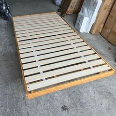 シングルベッド ポケットコイルマットレス付き 竹製 すのこベッド の画像