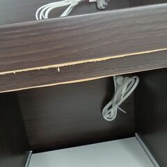 ★リユースのサカイ日立店★HJ8762 NITORI レンジボード ダークブラウン H180.5×D40.5×W80 クリーニング済み の画像