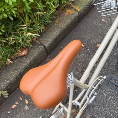 20インチ  ギア付き自転車 ミニベロ かごつき自転車の画像