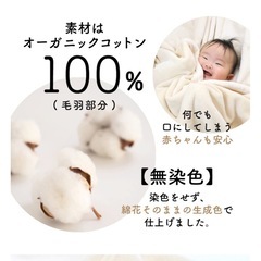 オーガニックコットン100綿毛布の画像