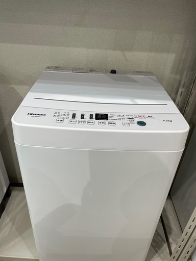Hisense 縦型洗濯機 4.5kg 本体 2019年製