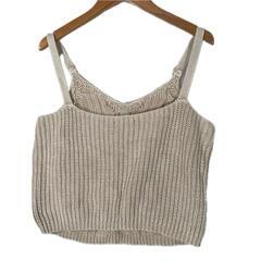 ONE*WAY ワンウェイ キャミソール コットン ベージュ レディース M【古着】【中古】の画像