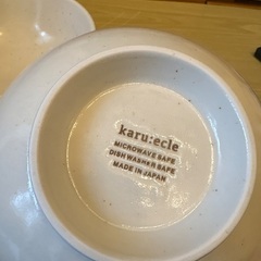 ニトリ　カルエクレ　超軽量麺鉢（白唐津）2枚の画像