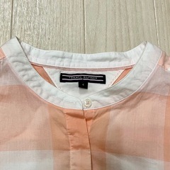 美品 TOMMY HILFIGER 2wayシャツオレンジチェックサイズ4の画像