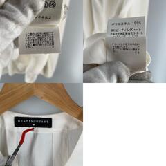 BEATINGHEART BEATINGHEART ブラウス ポリエステル ホワイト レディース【古着】【中古】の画像