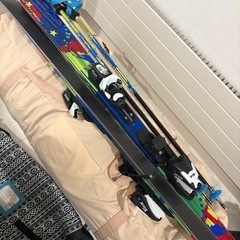 スキー、ストックのセット　125cm キッズ用の画像