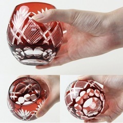 【新品未使用】食洗機対応 切子硝子の画像