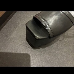 レディース ヒール 黒 サイズ22.5の画像
