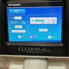【クリスマスセール】【大特価】【良好】CLEAR/SP-ef plus｜業務用脱毛機 THR方式／水冷・連射対応【動作OK・付属多数】の画像