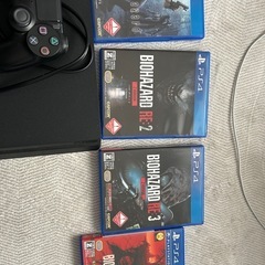PS4本体とバイオハザード4本セットで！の画像