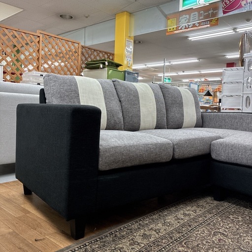 ジモティー限定価格！ S252 ⭐ Comfortable 左右入れ替え可能 カウチソファ コーナーソファ トリノ USED 綺麗