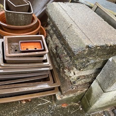 コンクリート　長方形石　門柱の画像