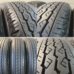 155/80R1484QLT 4本／88/86N／BS V600 7分上〜8分上 A5033-32
の画像