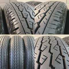 155/80R1484QLT 4本／88/86N／BS V600 7分上〜8分上 A5033-32
の画像