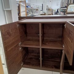★リユースのサカイ日立店★HJ8772  収納棚 ブラウン H85.5×D41×W108 クリーニング済み の画像
