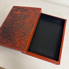 工芸品　仙台堆朱　硯箱・文箱の画像