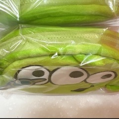 【リトルグリーンメン】フリースポーチ グリーンの画像