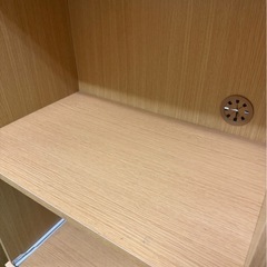 格安★木製キッチンボード　食器棚　レンジボード　食器棚　幅60の画像