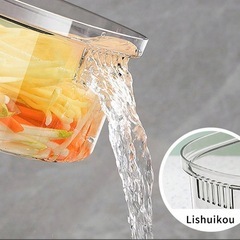 【抱き合わせ割引あり】【新品未開封】ステンレス鋼製野菜チョッパー、コンテナ付き手動野菜カッター、多機能スライサー、家庭用キッチンガジェット、調理器具の画像