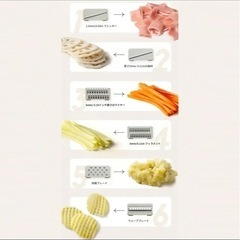 【抱き合わせ割引あり】【新品未開封】ステンレス鋼製野菜チョッパー、コンテナ付き手動野菜カッター、多機能スライサー、家庭用キッチンガジェット、調理器具の画像