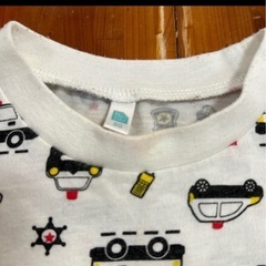 男の子　サイズ80 70 夏服　半袖Tシャツ　パトカー　futafuta 西松屋　バースデイの画像