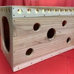 猫ハウス 木箱の画像