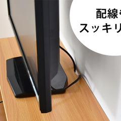 モニター台【キエット／ウォルナット色】デスク収納 棚  傷あり B品 アウトレット品 ※定価2,390円 の画像