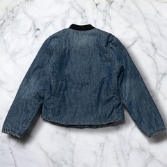 ワークマン FieldCore L デニムアルミジャケット 収納袋付き 防寒着の画像