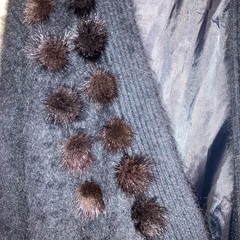 お話し中　レディース　アンゴラ　ミンク　カーディガンジャケット　の画像