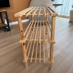 軽い木の棚（3段）の画像