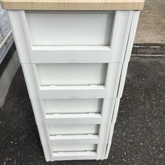 JM20574K)アイリス 5段収納ケース＜幅：約55cm 高さ：約100cm 奥行：約42cm＞中古品【取りに来られる方限定】の画像