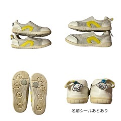 2足売り18.18.5イフミーIFME上履きスニーカー ピンクベルクロ保育園学校の画像