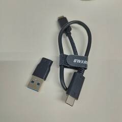 【未使用に近い】BUFFALO ポータブルSSD 1TB/SSD-PHP1.0U3-BAの画像