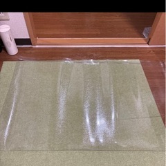 キッチンマット L型 透明 拭ける PVC おしゃれ クリア撥水の画像