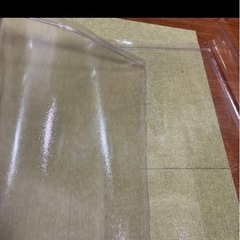 キッチンマット L型 透明 拭ける PVC おしゃれ クリア撥水の画像