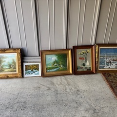 油絵　絵画　9点の画像