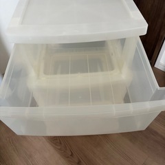 キャスター付き収納ケース3段の画像