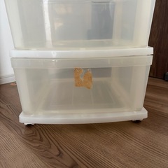 キャスター付き収納ケース3段の画像