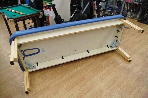 タカダベッド Mスポーツ70 幅70×奥182×高50～65cm メディブルー TB-1424 高さ調節可能 枕付き 施術台 エステベッド 札幌市 清田区 平岡