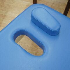 タカダベッド Mスポーツ70 幅70×奥182×高50～65cm メディブルー TB-1424 高さ調節可能 枕付き 施術台 エステベッド 札幌市 清田区 平岡の画像